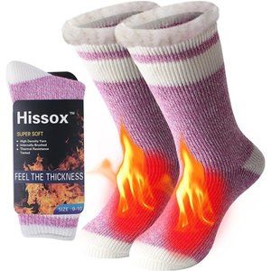Winter Thermal Socks, Hissox Unisex 2.44 Tog Ultra Thick Warm Insulated Heated C